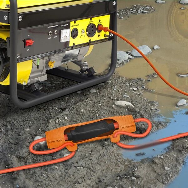 Twist And Seal Maxx Orange Heavy Duty Extension Cord Protector