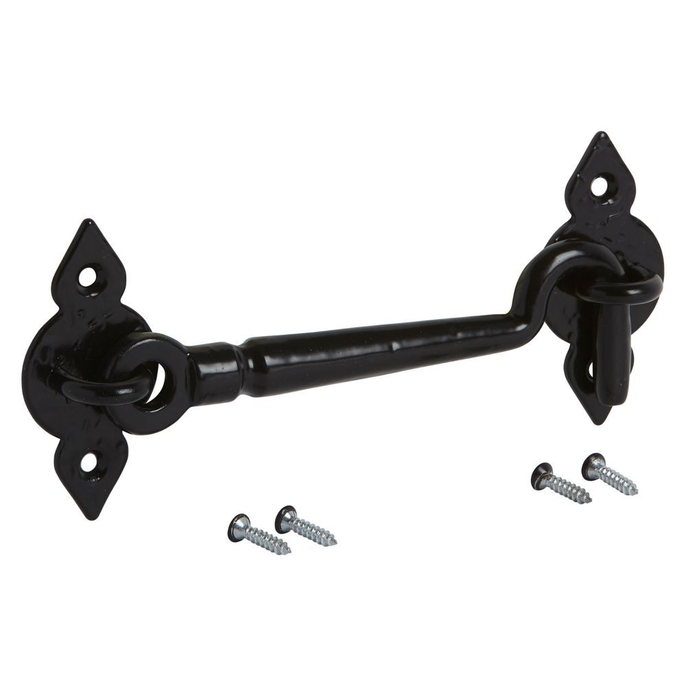 National Hardware Black Spear Gate Hook, 6-In