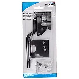 National Hardware Adjust-O-Matic Heavy-Duty Black Gate Latch, 8-In