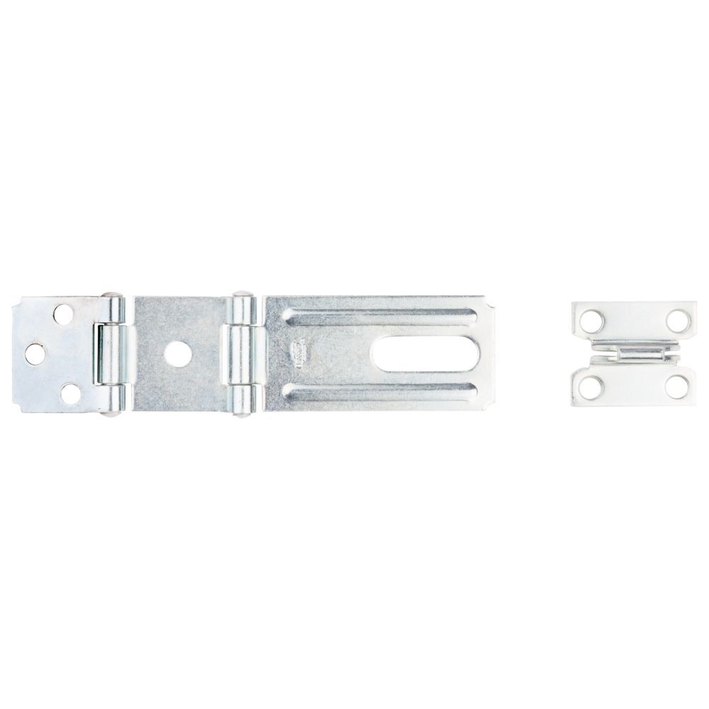 National Hardware Zinc Plated Double Hinges Safety Hasp, 3 1/4-In