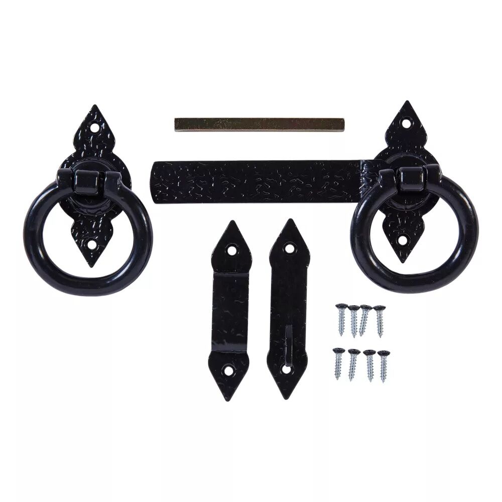 National Hardware Black Spear Ring Latch, 6-In