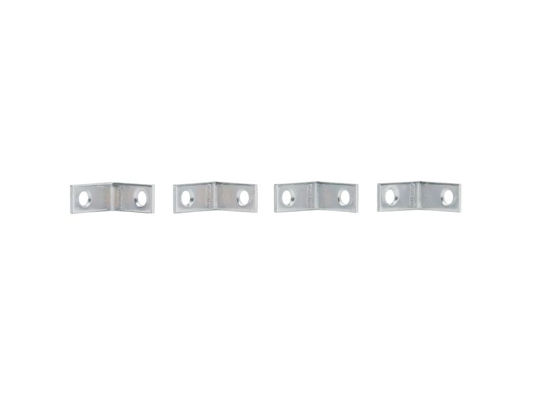 National Hardware Zinc Plated Corner Brace, 1-In, 1/2-In, 4-Pk