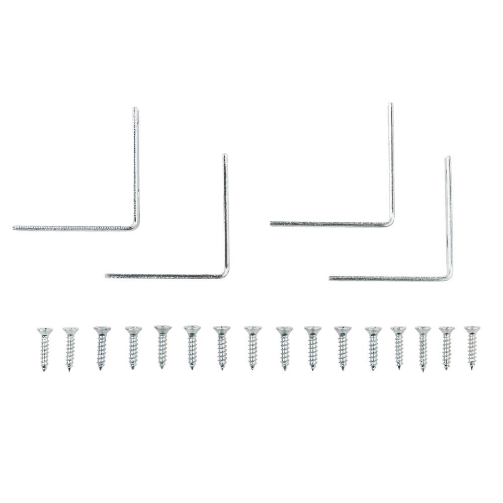 National Hardware Zinc Plated Corner Brace, 2-In x 5/8-In, 4-Pk