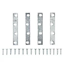 National Hardware Zinc Plated Mending Brace, 4-In X 5/8-In