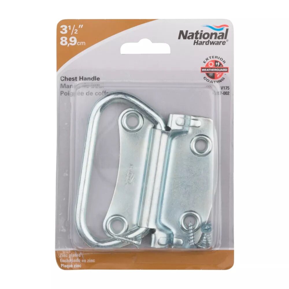 National Hardware Zinc Plated Chest Handle, 3 1/2-In