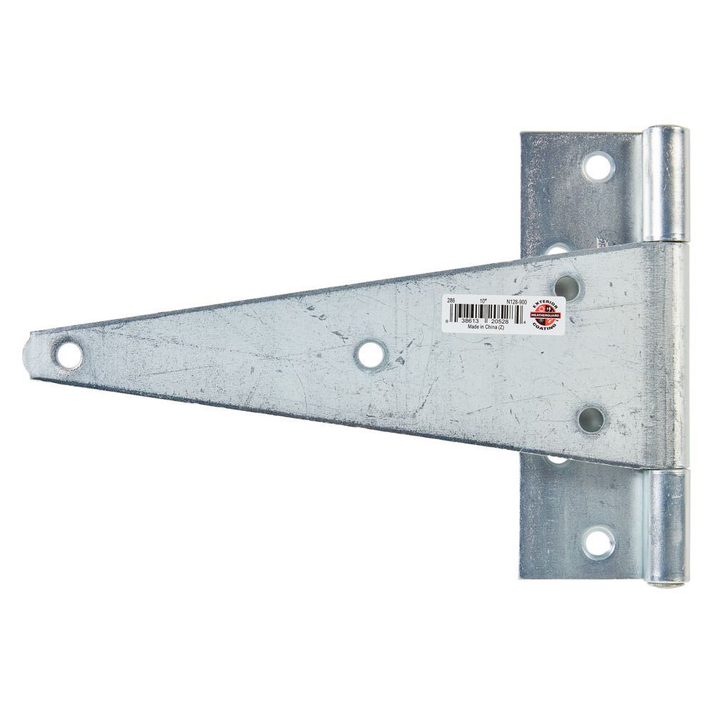 National Hardware Zinc Plated Extra Heavy T-Hinge, 10-In