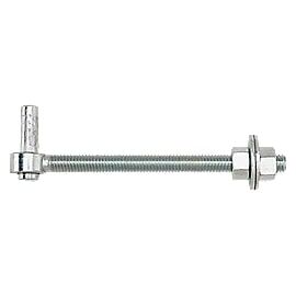 National Hardware Zinc Plated Bolts Hook, 1/2-In X 6-In