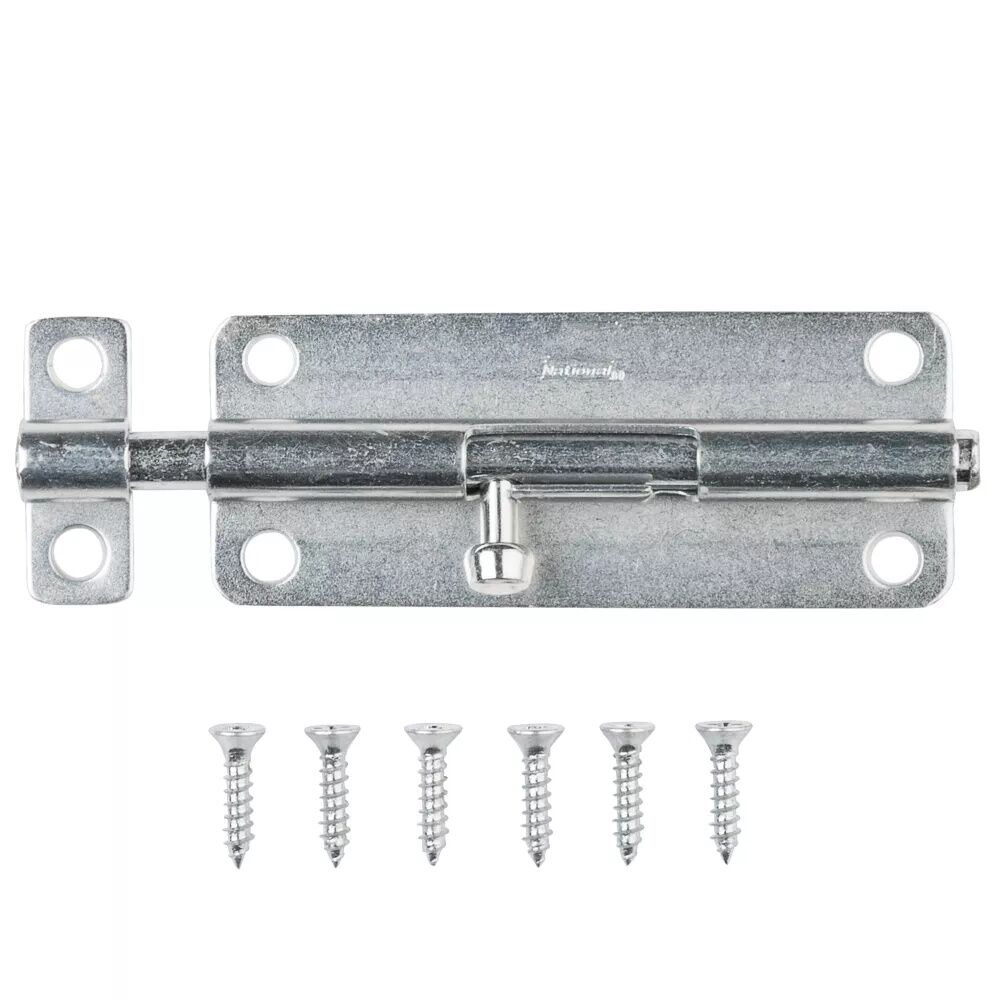 National Hardware Zinc Plated Barrel Bolt, 5-In