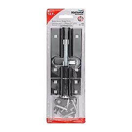 National Hardware Extra Heavy Black Barrel Bolt, 5-In