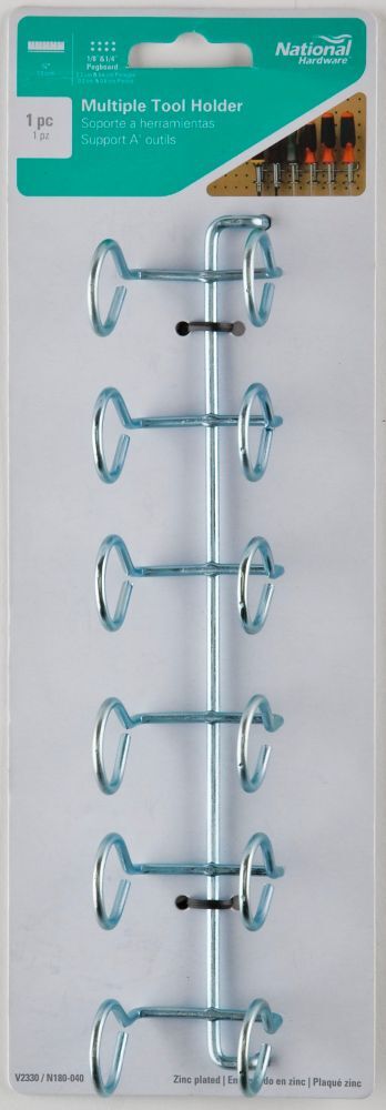 National Hardware Zinc Plated Multiple Tool Holder