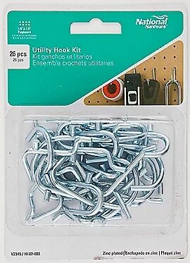National Hardware Zinc Plated Utility Hooks Kit