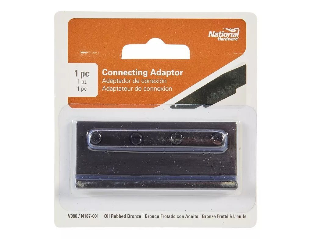 National Hardware Oil Rubbed Bronze Sliding Door Hardware Connecting Adaptor