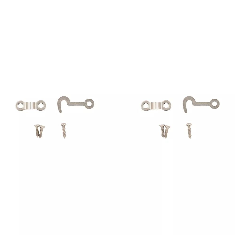 National Hardware Satin Nickel Hooks & Staples, 2-Pk