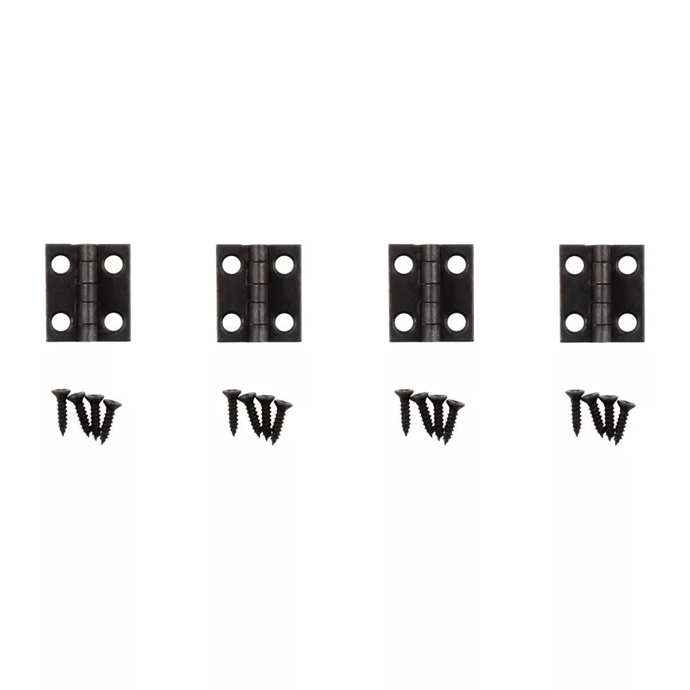 National Hardware Oil Rubbed Bronze Hinge, 3/4-In X 5/8-In, 4-Pk