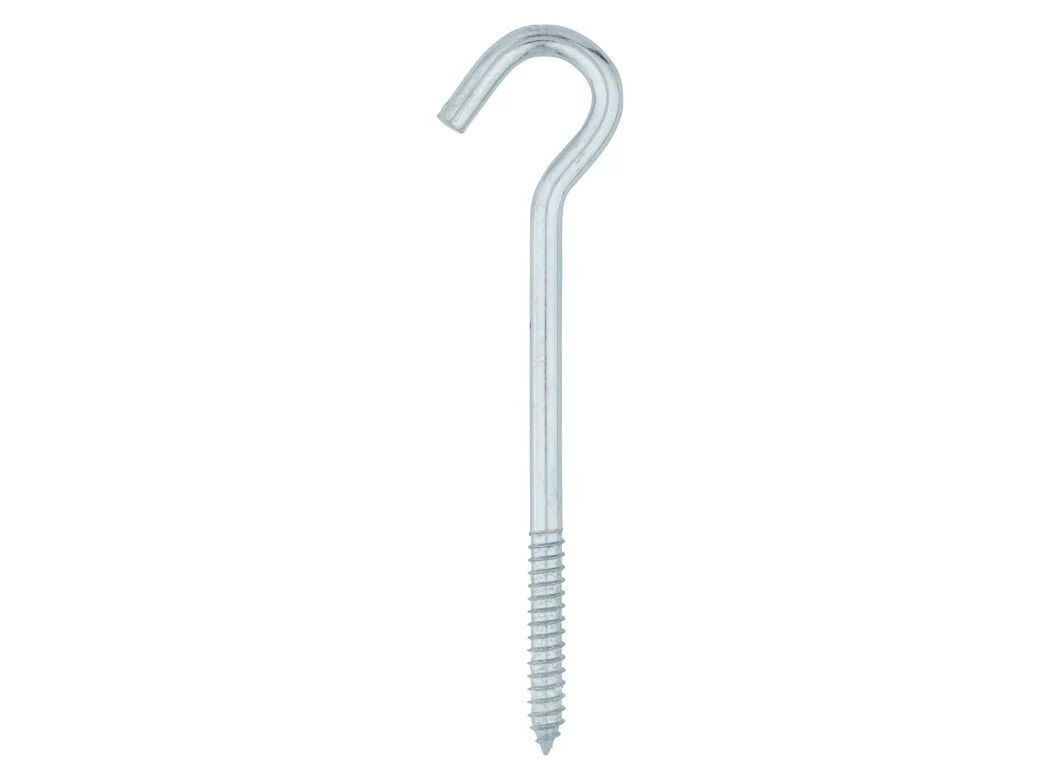 National Hardware Zinc Plated Screw Hook, 3/8-In x 8-In