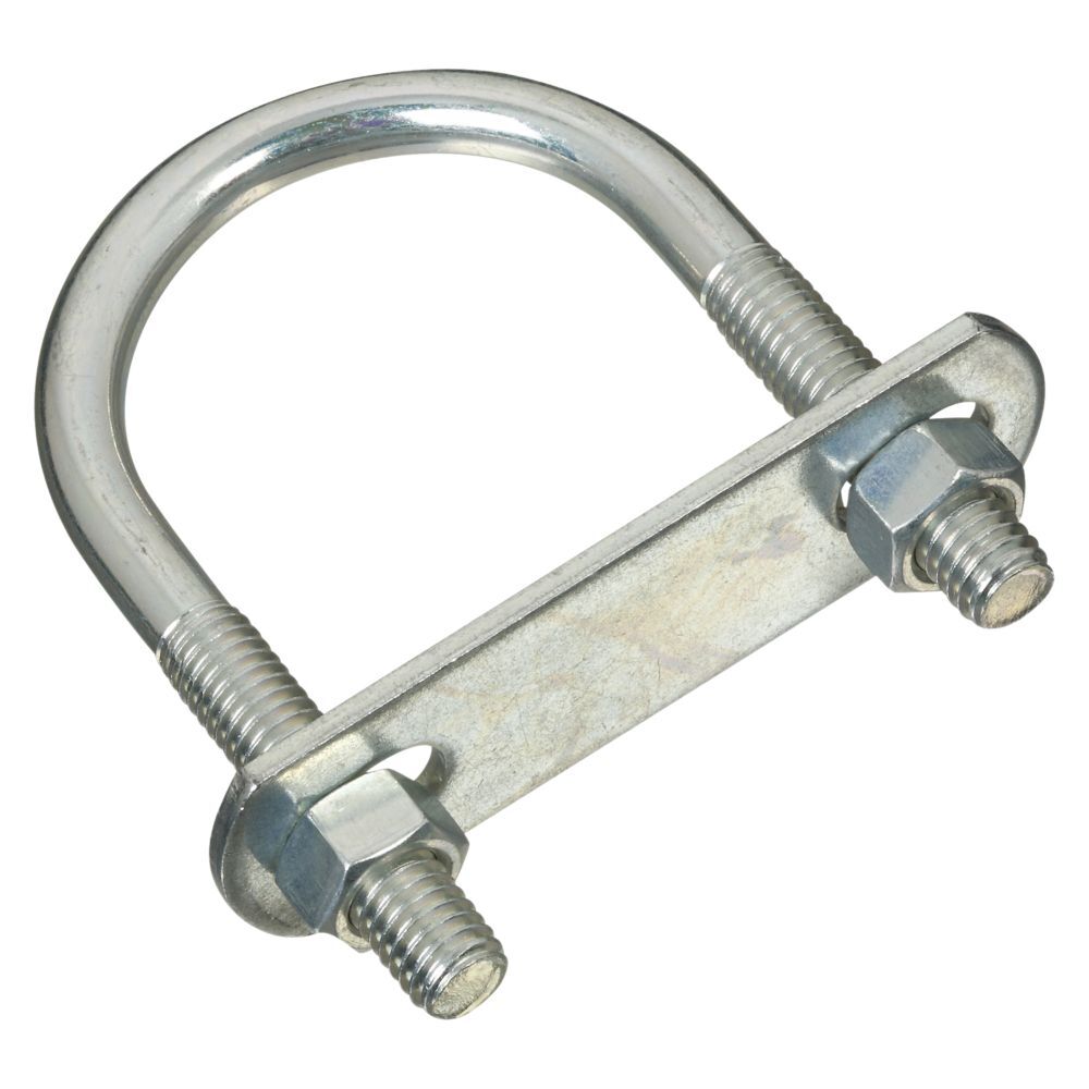 National Hardware Zinc Plated U Bolt, #632 - 3/8-In x 2-In x 3 1/2-In