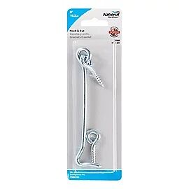 National Hardware Zinc Plated Hook & Eye, 6-In