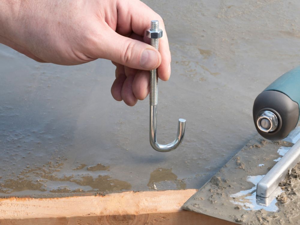 National Hardware Zinc Plated J Bolt, 5/16-In x 5-In