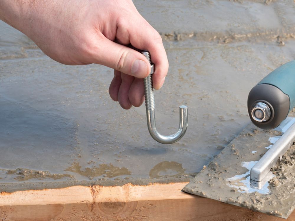 National Hardware Zinc Plated J Bolt, 3/8-In x 3 3/4-In