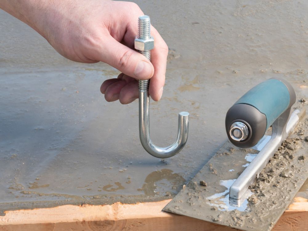 National Hardware Zinc Plated J Bolt, 1/2-In x 6-In