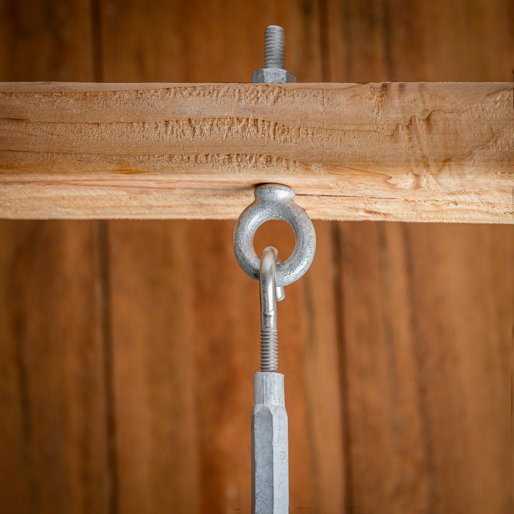 National Hardware Galvanized Eye Bolt Forged, 1/4-In x 4-In