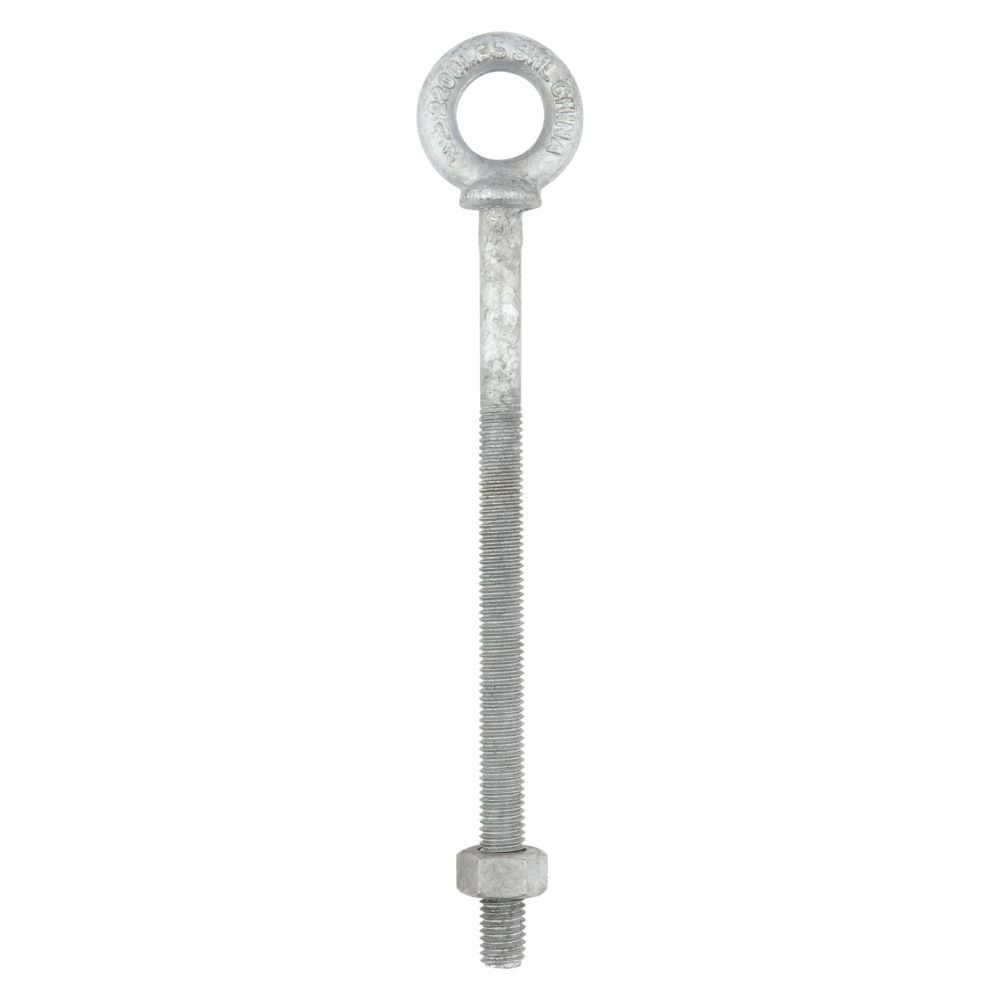 National Hardware Galvanized Forged Eye Bolt, 1/2-In x 8-In