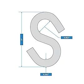 National Hardware Zinc Plated Open S Hooks, 2-In