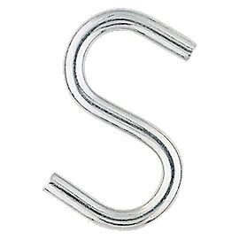 National Hardware Zinc Plated Open S-Hook, 3-In