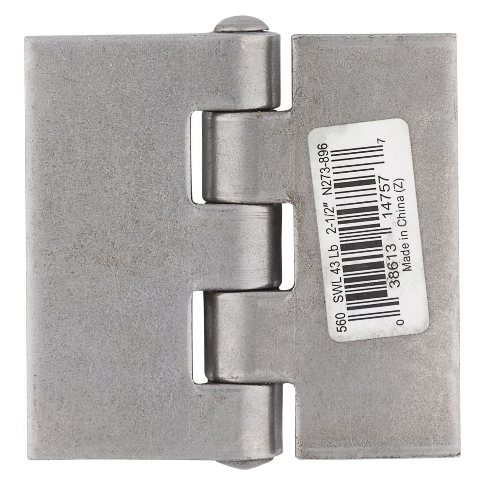 National Hardware Plain Steel Door Hinge, 2 1/2-In