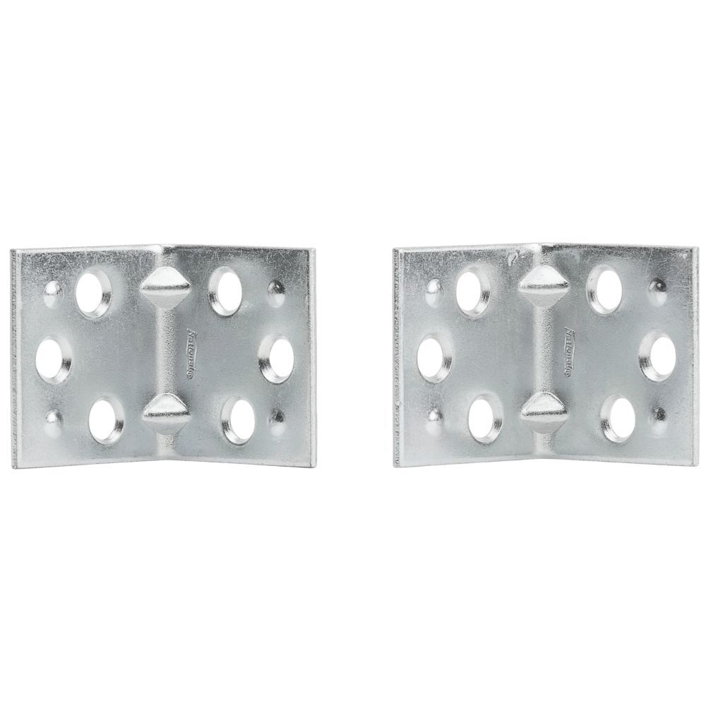 National Hardware Zinc Plated Corner Brace, 1 1/2-In x 1 1/2-In, 2-Pk