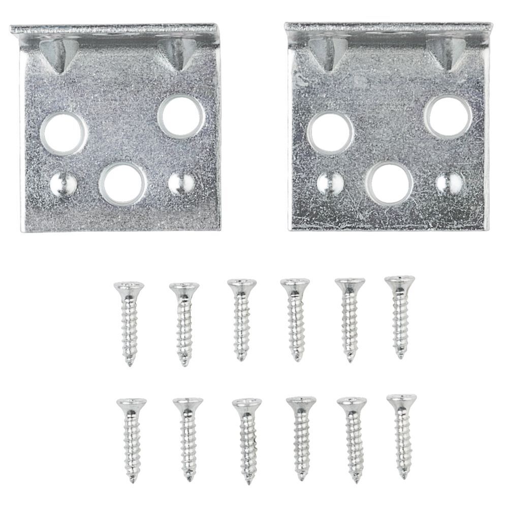 National Hardware Zinc Plated Corner Brace, 1 1/2-In x 1 1/2-In, 2-Pk