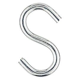 National Hardware Zinc Plated Open S Hook, 3 1/2-In