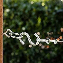 National Hardware Zinc Plated Open S Hook, 4-In