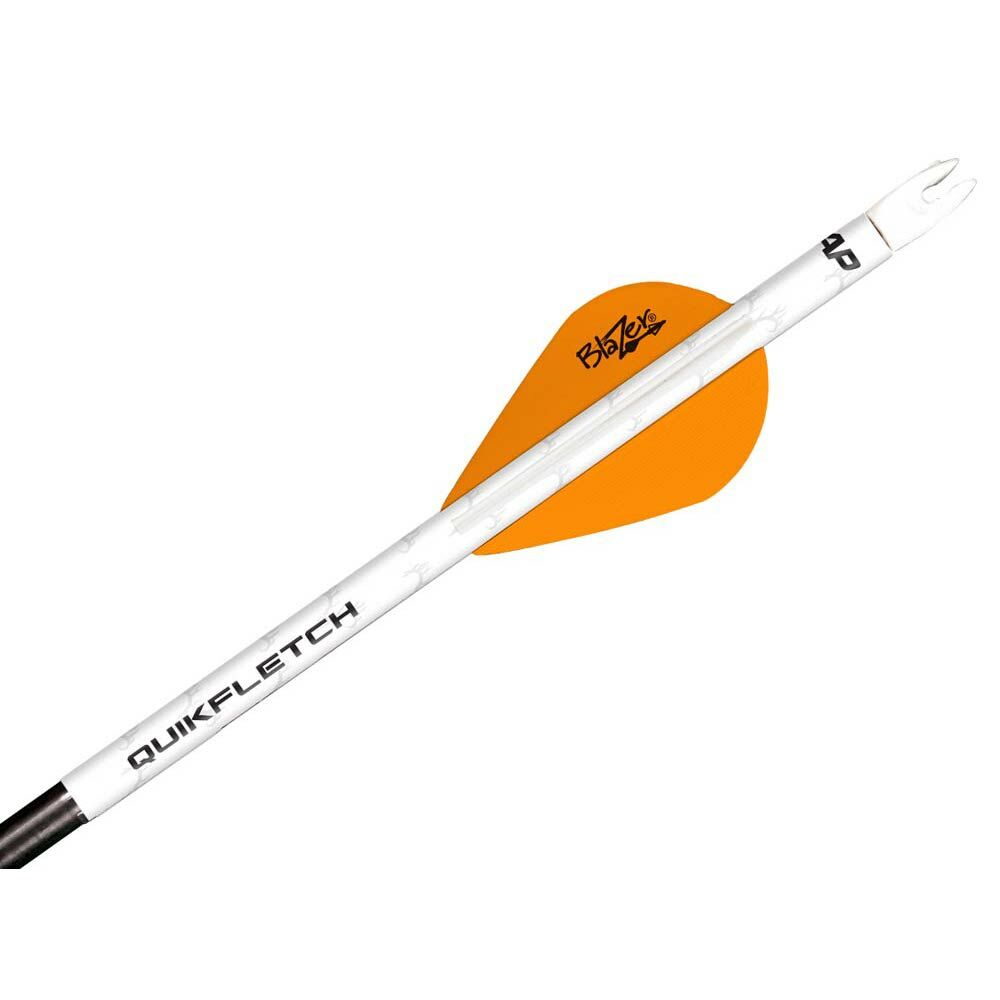 NAP White/Yellow Quikfletch Twister 2-In, 6-Pk