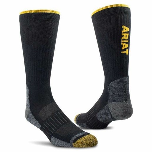 Ariat High Performance Tek Work Socks in Black