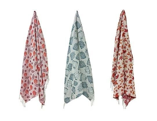 Fall Harvest Woven Throw Blanket Assortment