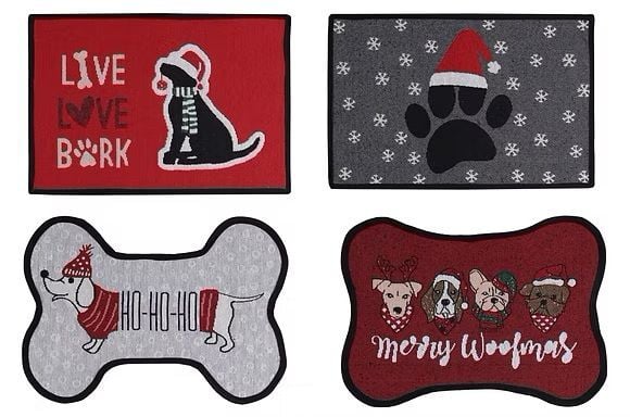 Nidico Group Christmas Pet Dish Mat Assortment