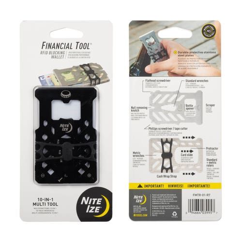 Nite Ize Financial Tool RFID Blocking Low Profile Wallet
