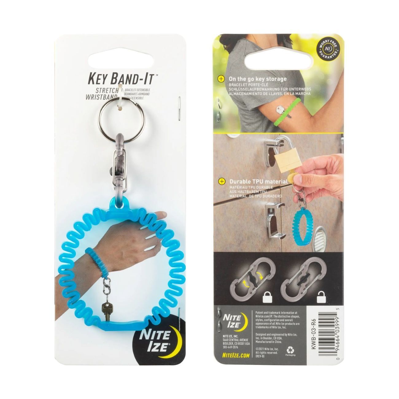Nite Ize Blue Key Band-It Stretch Wristband