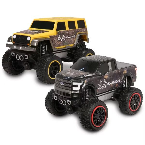 NKOK RealTree Friction Push 'N Go Toy Truck Assortment, 2-Pk