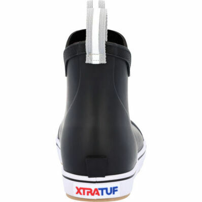 XTRATUF Kids' Ankle Deck Boot in Black