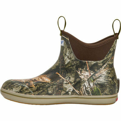 XTRATUF Men's 6-In Waterproof Ankle Deck Boot in Mossy Oak Country DNA