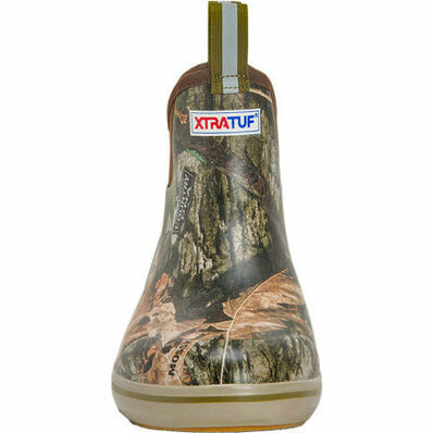 XTRATUF Men's 6-In Waterproof Ankle Deck Boot in Mossy Oak Country DNA