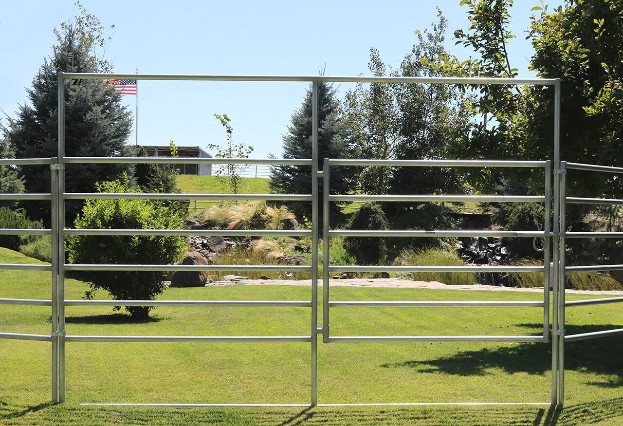 Nobel Panels & Gates 5-Rail Panel With 6 ft. Gate WPGCB12-6, 12 ft. (Panel Piece Only)