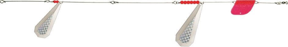 Luhr-Jensen Ford Fender Nickel/Silver Prism-Lite Lake Troll, 13-In