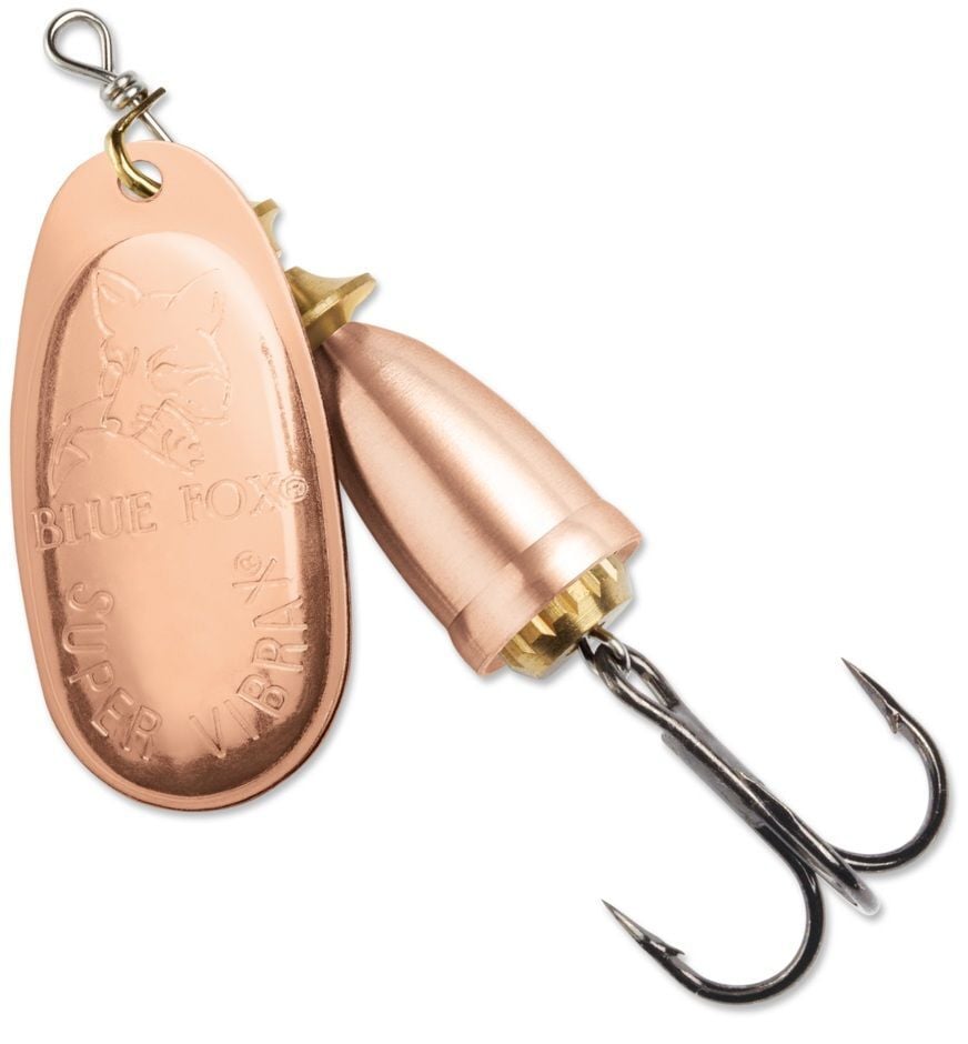 Blue Fox Classic Vibrax Copper/Copper Spinner, #6, 5/8-Oz