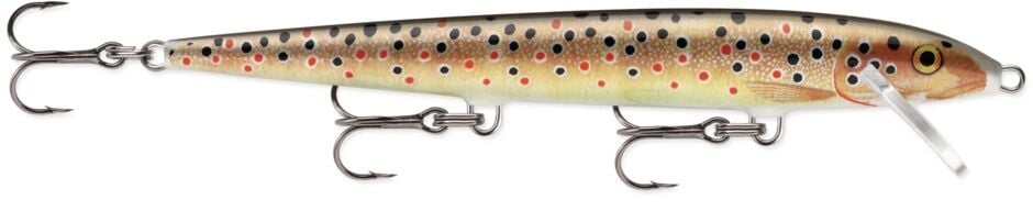 Rapala Original Floating Brown Trout Lure, 4 3/8-In, 3/16-Oz