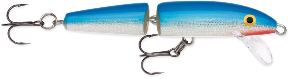 Rapala Blue Jointed Jerkbait, 1/4-Oz, 3-1/2-In