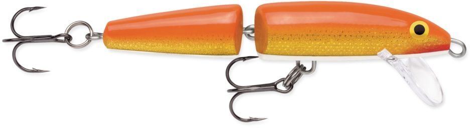 Rapala Gold Fluorescent Red Jointed Jerkbait, 1/4-Oz, 3-1/2-In