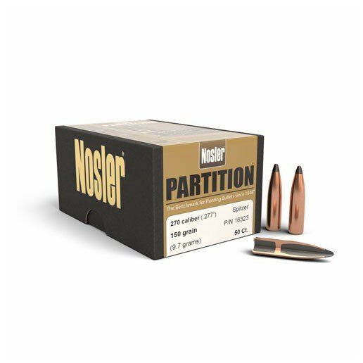 Partition 270 Caliber 150 grain Bullet 50CT